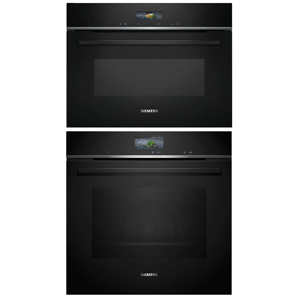 Ugn och Mikro Siemens iQ700 HB776G3B2S + CE732GXB1 Med WiFi