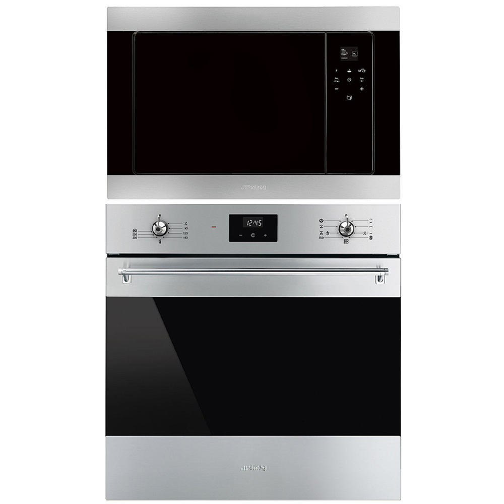 Ugn och Mikro Smeg SF6300TVX + FMI320X2 Classic Rostfri
