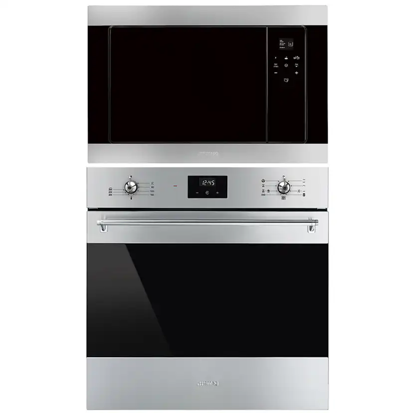 Ugn och Mikro Smeg SF6300TVX + FMI320X2 Classic Rostfri