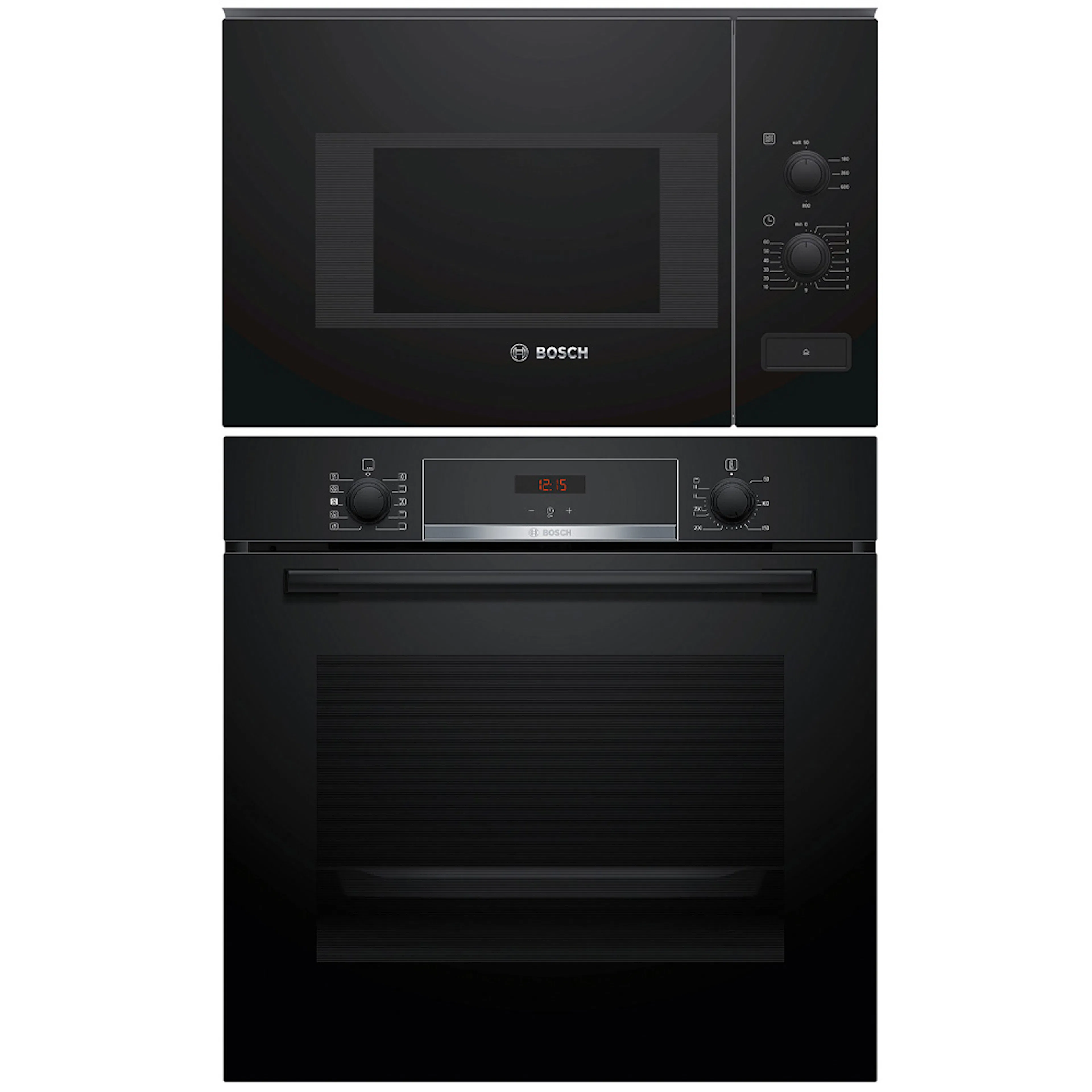 Ugn och Mikro Bosch HQA534BB3 + BFL520MB0 Svart