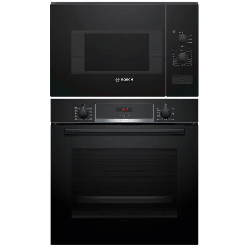 Ugn och Mikro Bosch HQA534BB3 + BFL520MB0 Svart