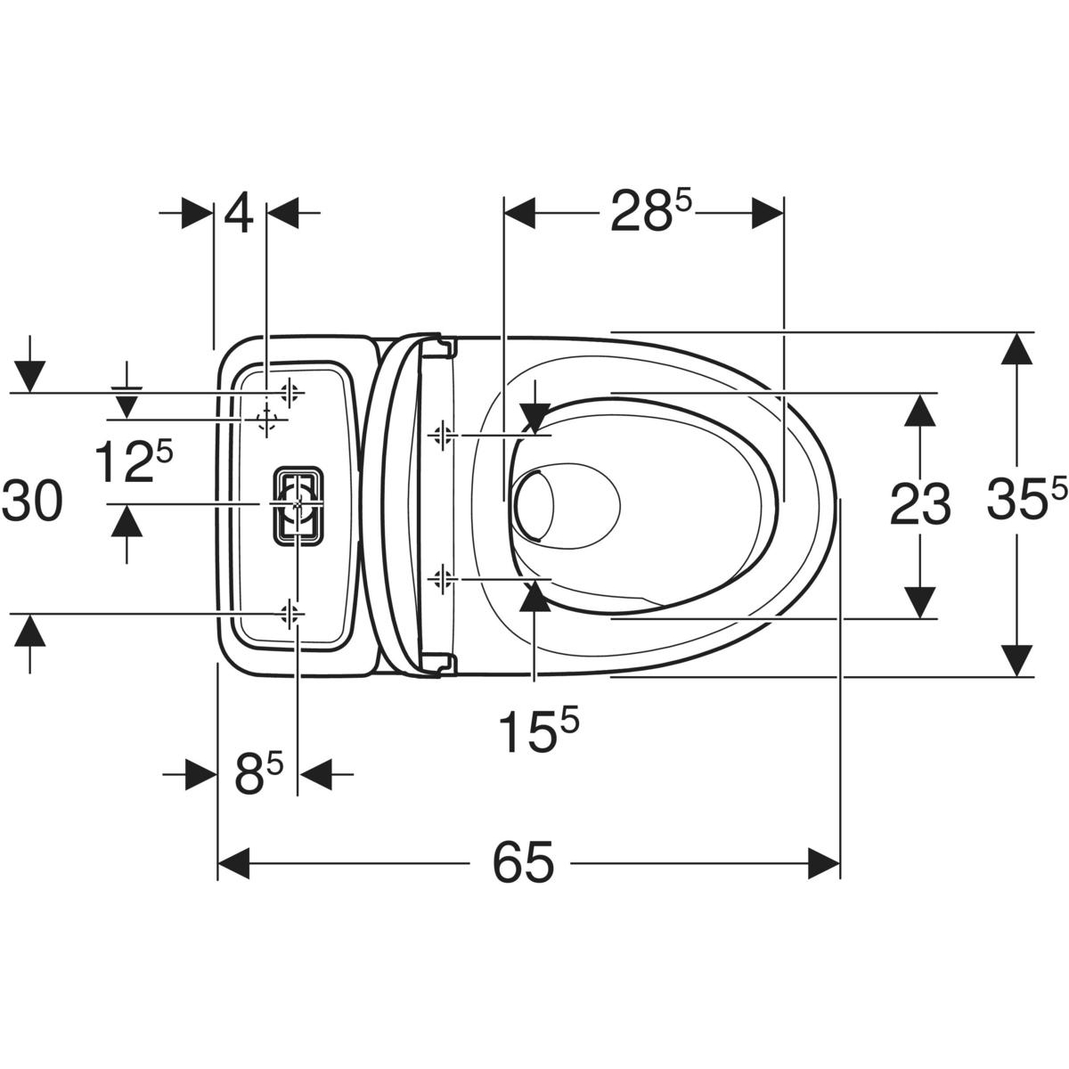 Toalettstol Ifö Spira Art 6250 Turboflush med WC-Lim