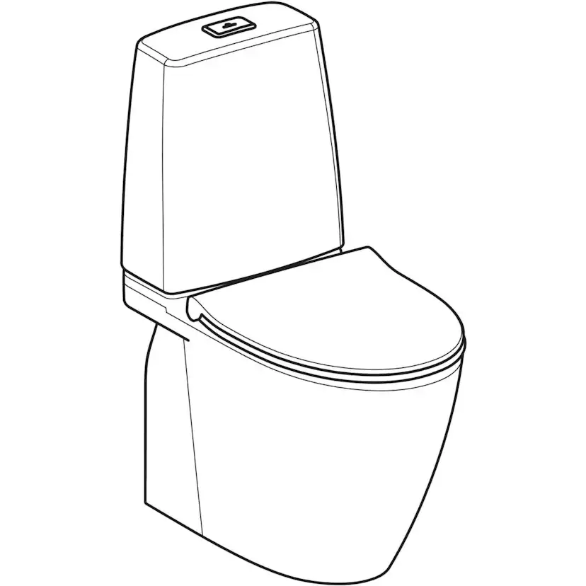 Toalettstol Ifö Spira Art 6250 Turboflush med WC-Lim