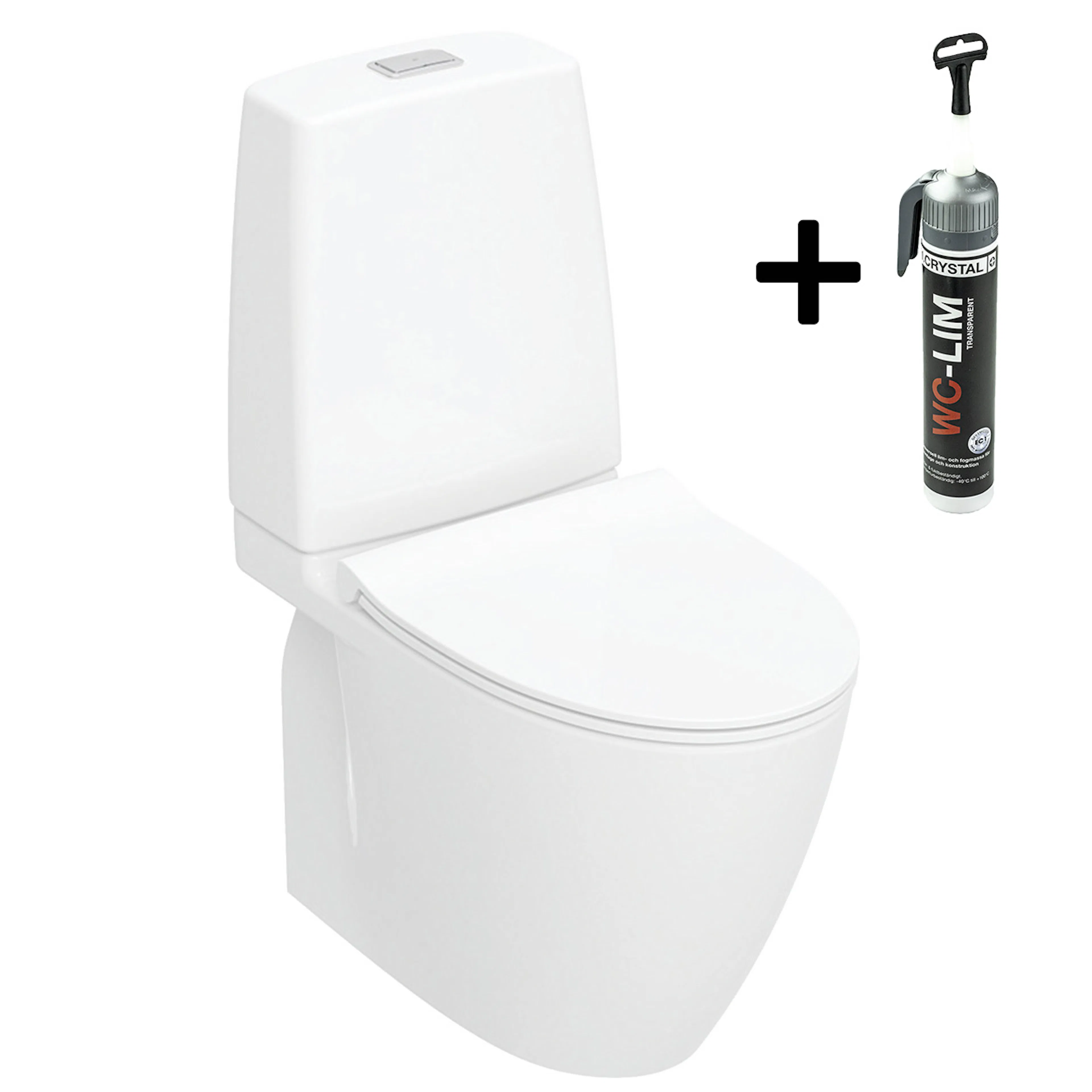 Toalettstol Ifö Spira Art 6250 Turboflush med WC-Lim