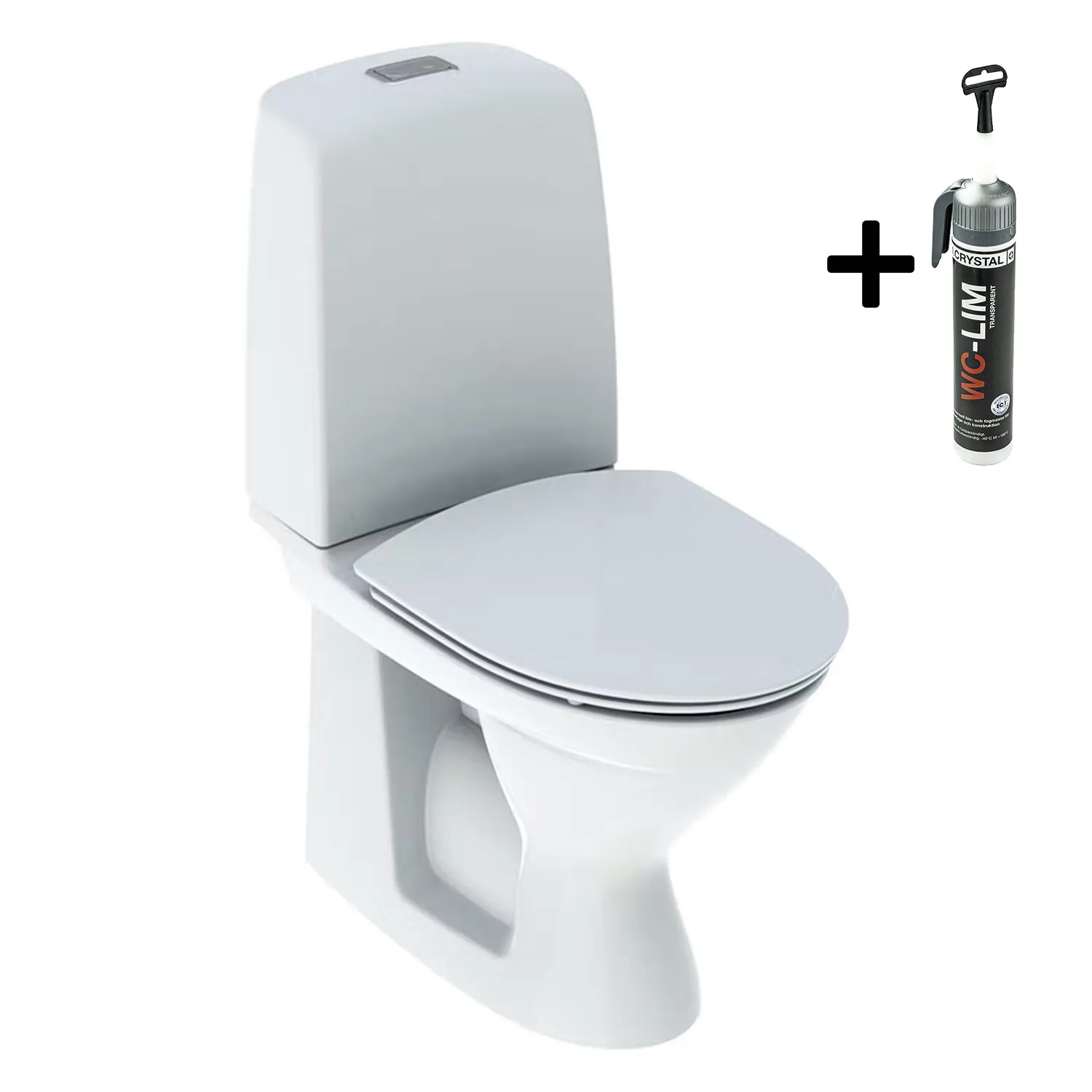 Toalettstol Ifö Spira 6260 Rimfree med WC-Lim