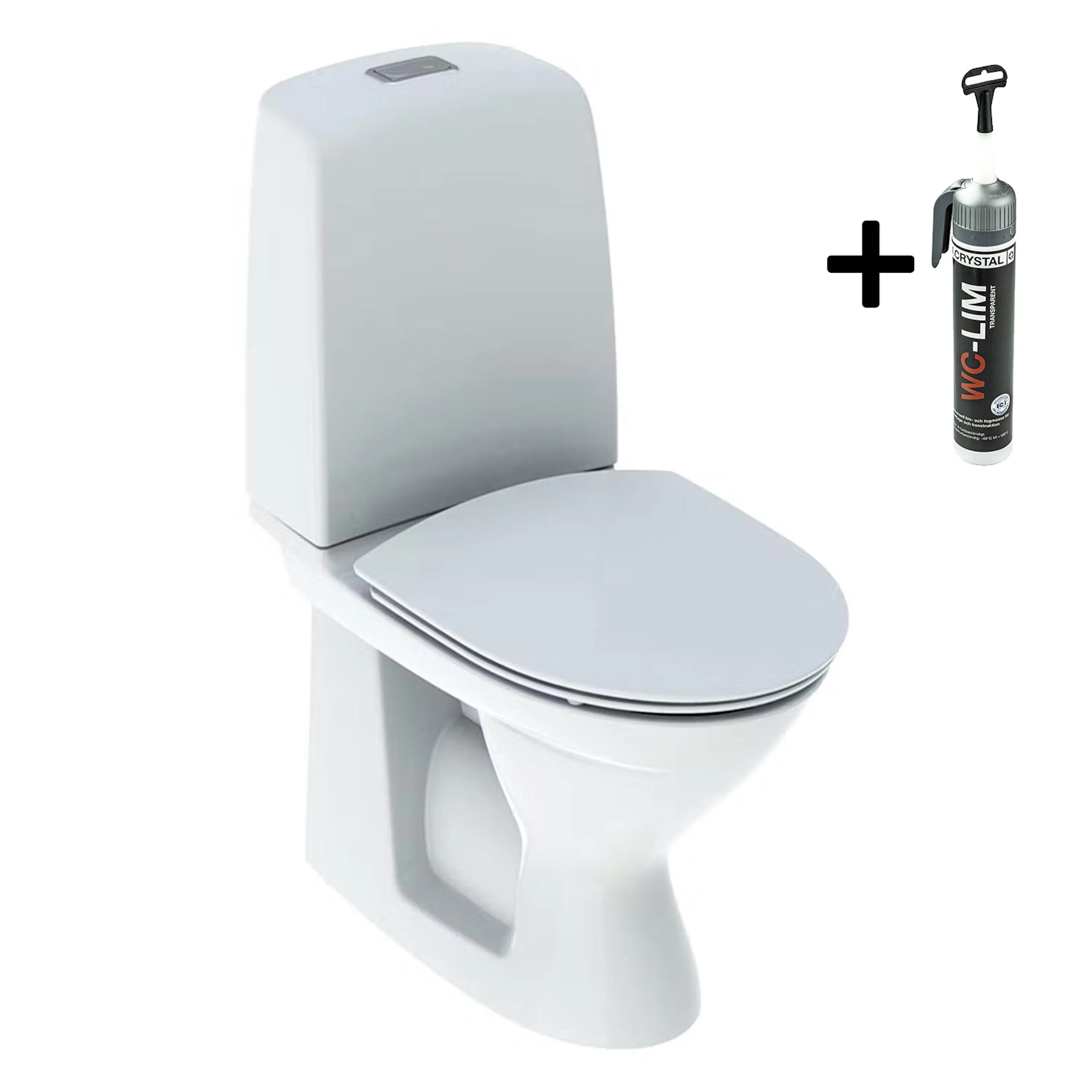 Toalettstol Ifö Spira 6260 Rimfree med WC-Lim