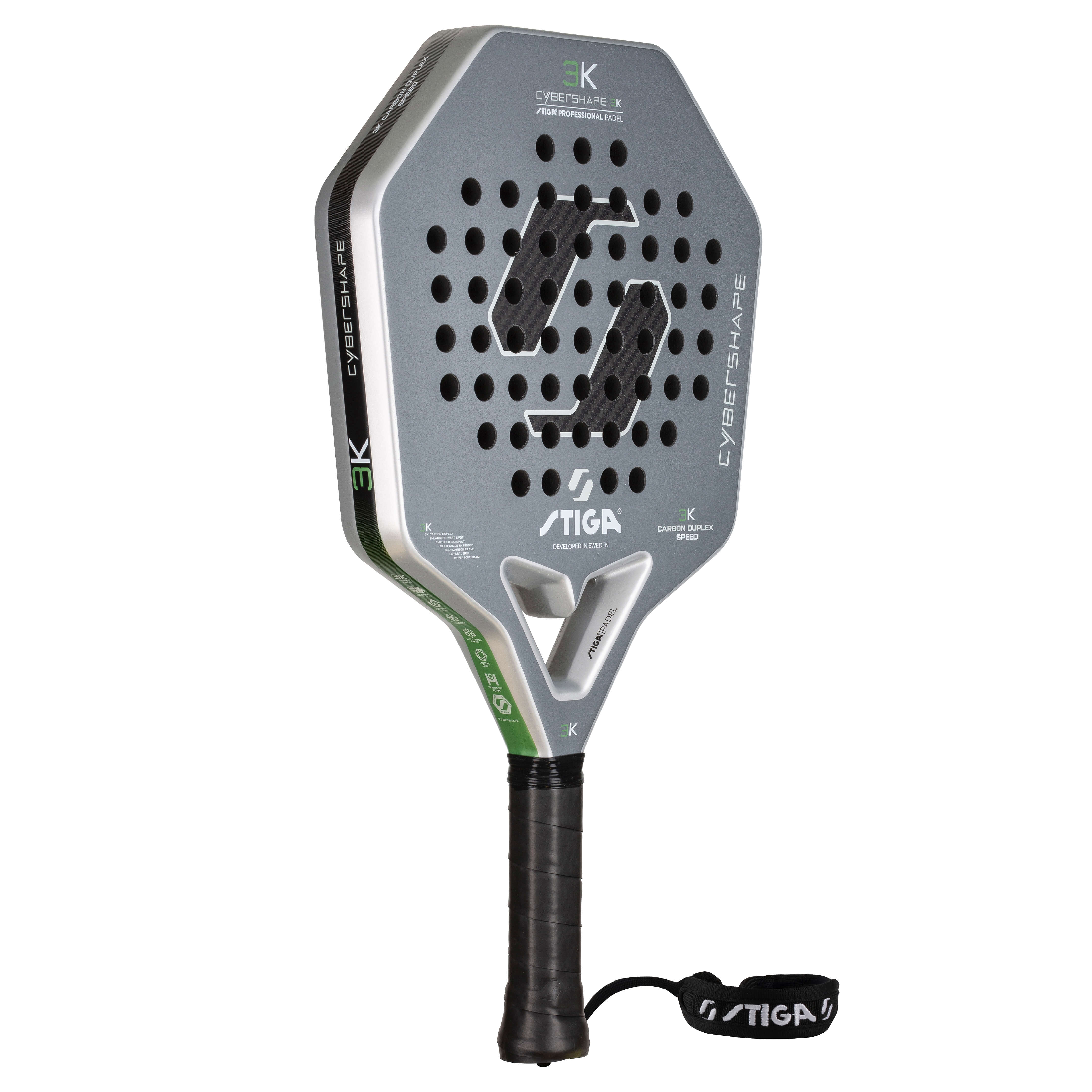 Padelracket STIGA Sports 3K 2 Cybershape Grey