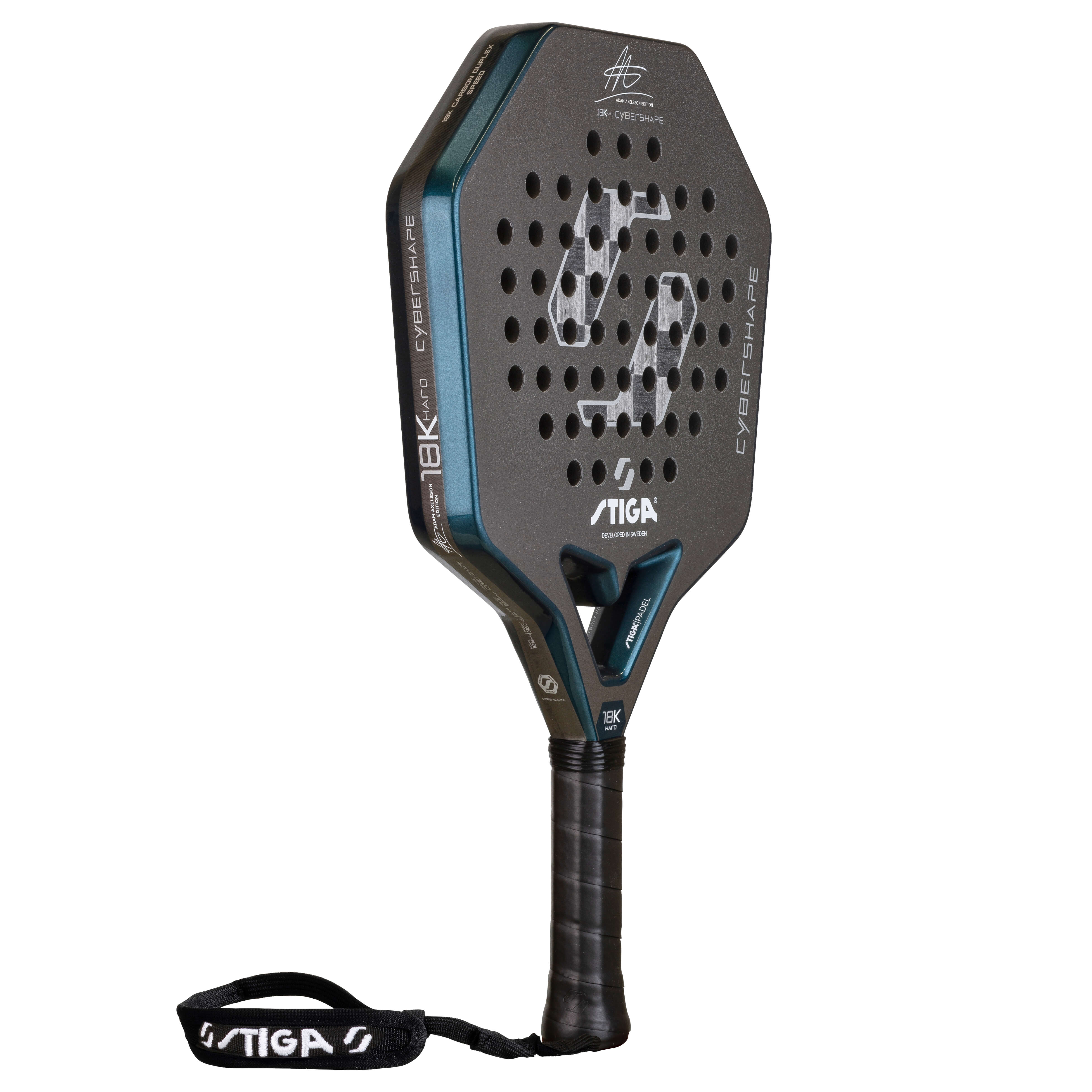 Padelracket STIGA Sports Cybershape 18K Hard Adam Axelsson Edition