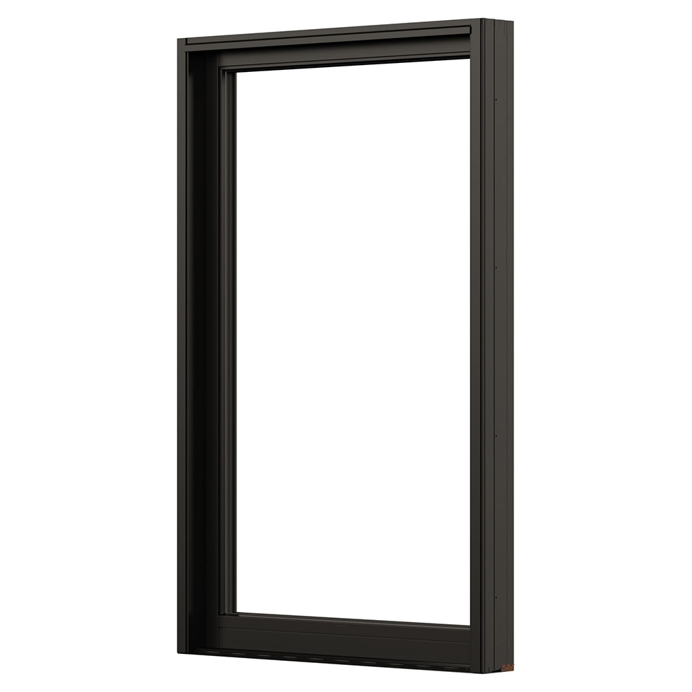 Fast Fönster NorDan Svanenmärkt för Skjutparti NTech Aluminium BlackLine Svart