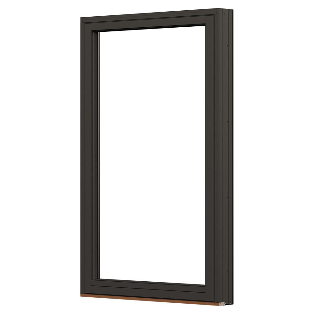 Fast Fönster NorDan Svanenmärkt för Skjutparti NTech Aluminium BlackLine Svart