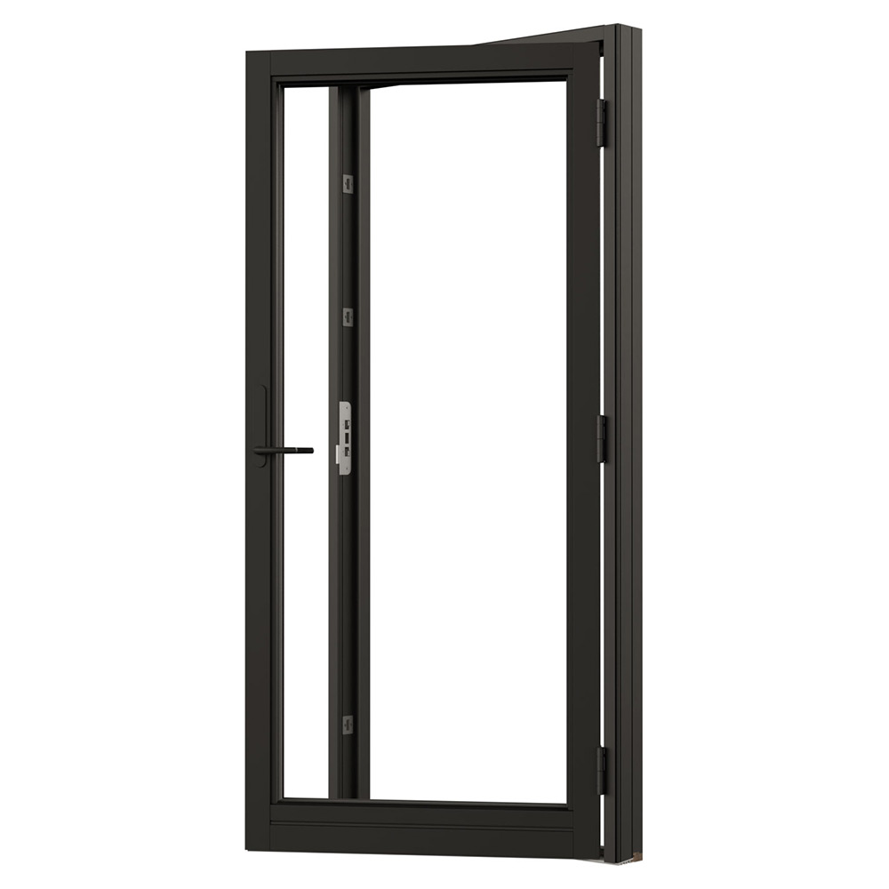 Fönsterdörr NorDan Svanenmärkt NTech Helglasad Aluminium BlackLine Svart