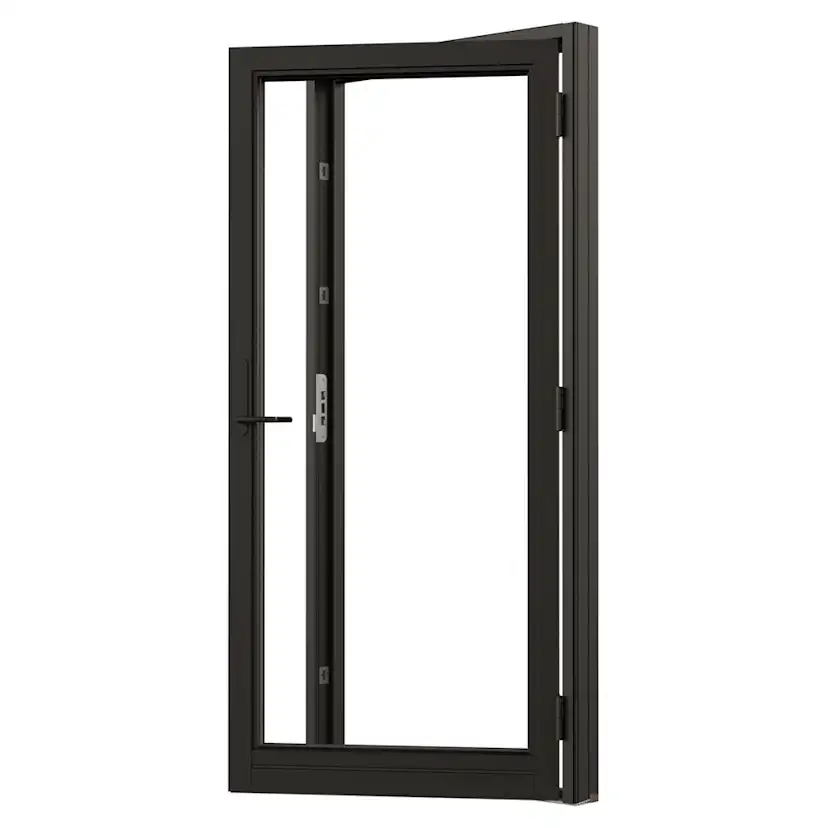 Fönsterdörr NorDan Svanenmärkt NTech Helglasad Aluminium BlackLine Svart