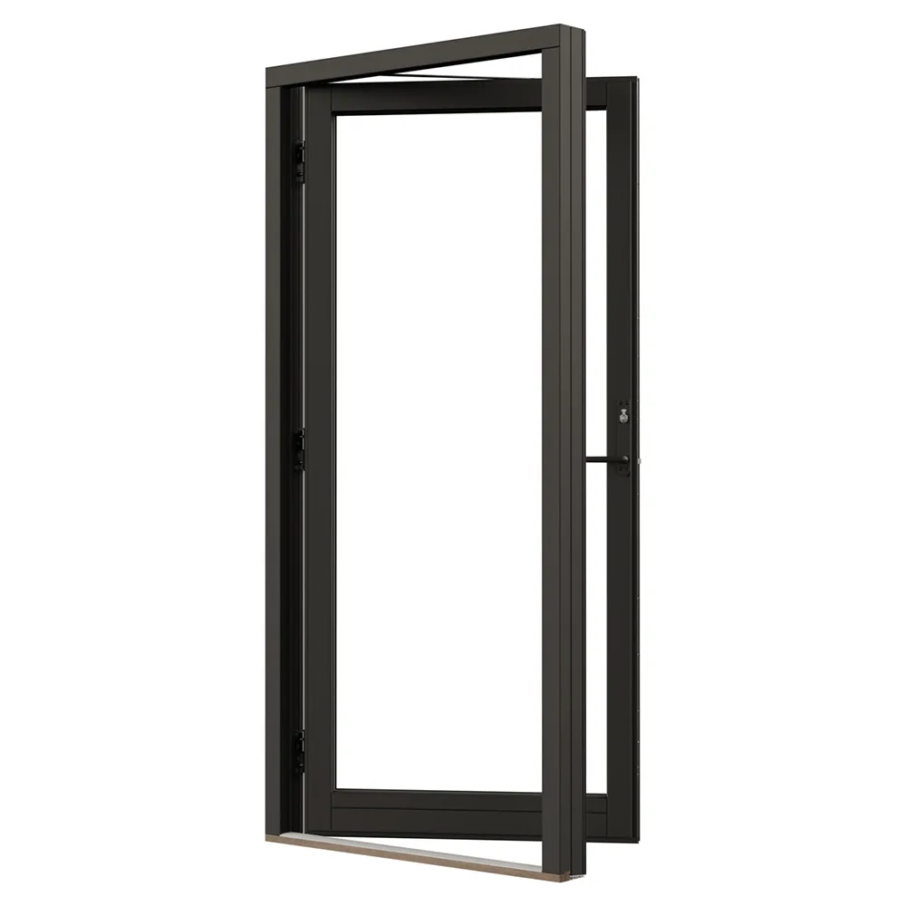 Fönsterdörr NorDan Svanenmärkt NTech Helglasad Aluminium BlackLine Svart