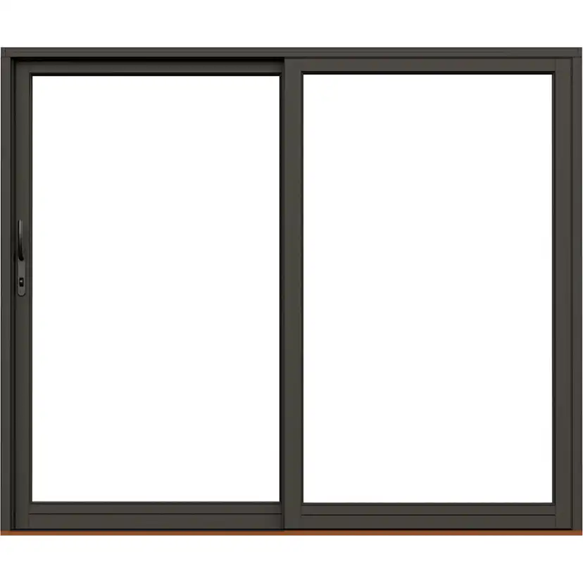 Skjutdörr NorDan Svanenmärkt NTech Aluminium 2-Delad BlackLine Svart