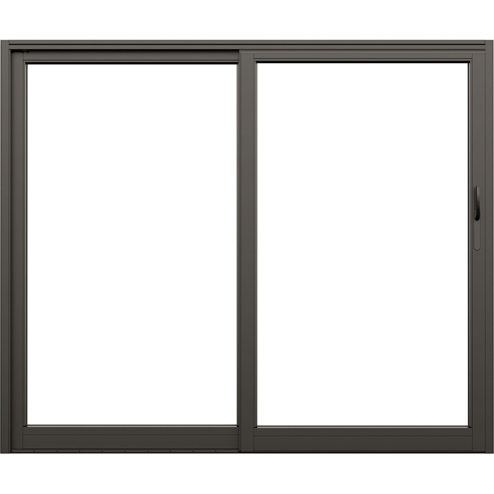 Skjutdörr NorDan Svanenmärkt NTech Aluminium 2-Delad BlackLine Svart