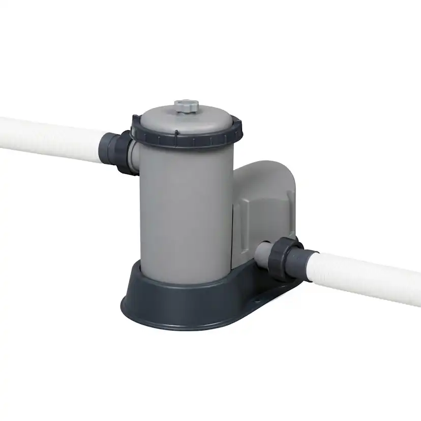 Poolpaket Bestway Power Steel 6,4 x 2,74 m Stålramspool Ovanmark med Filterpump