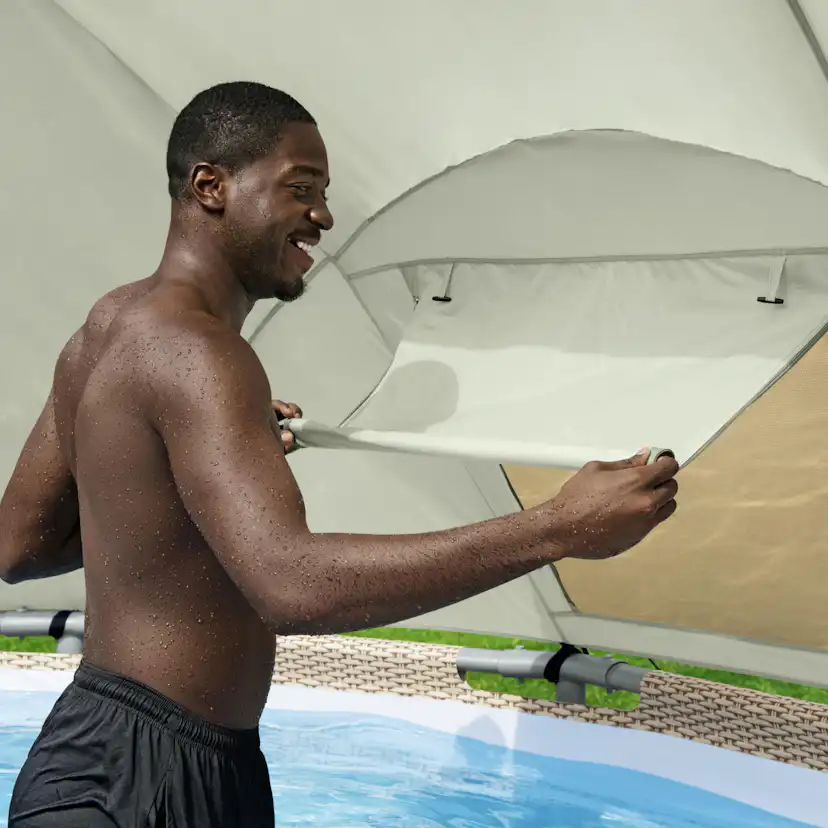 Solskydd Bestway Flowclear För Ovanmarkpooler Canopy