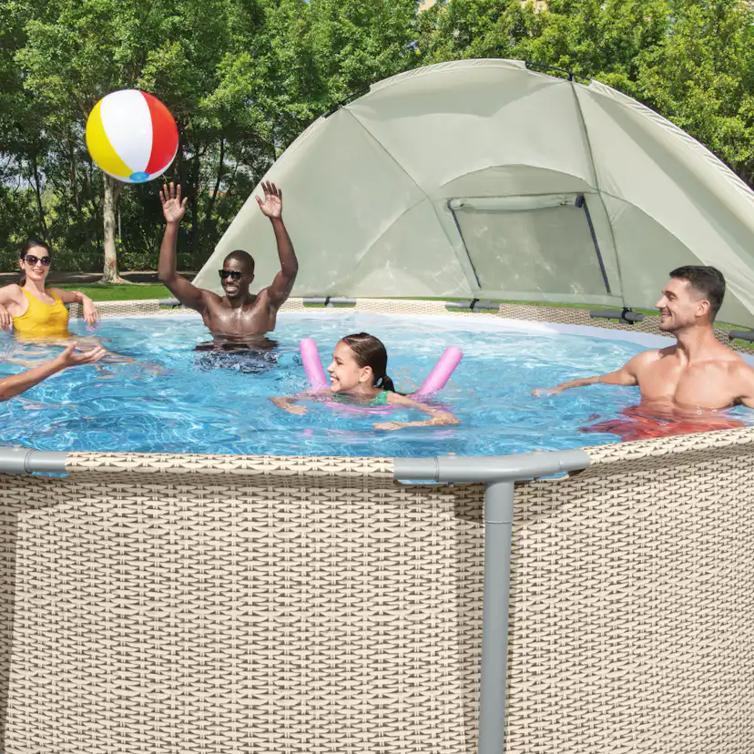 Solskydd Bestway Flowclear För Ovanmarkpooler Canopy