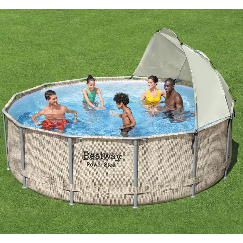 Solskydd Bestway Flowclear För Ovanmarkpooler Canopy