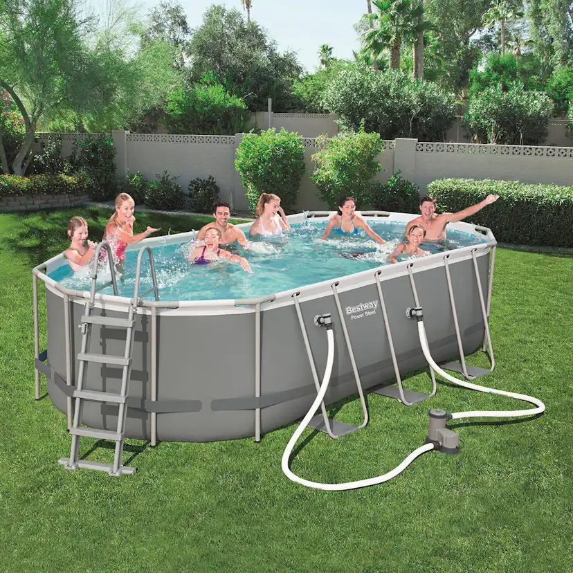 Poolpaket Bestway Power Steel 5,5 x 2,7 m Oval