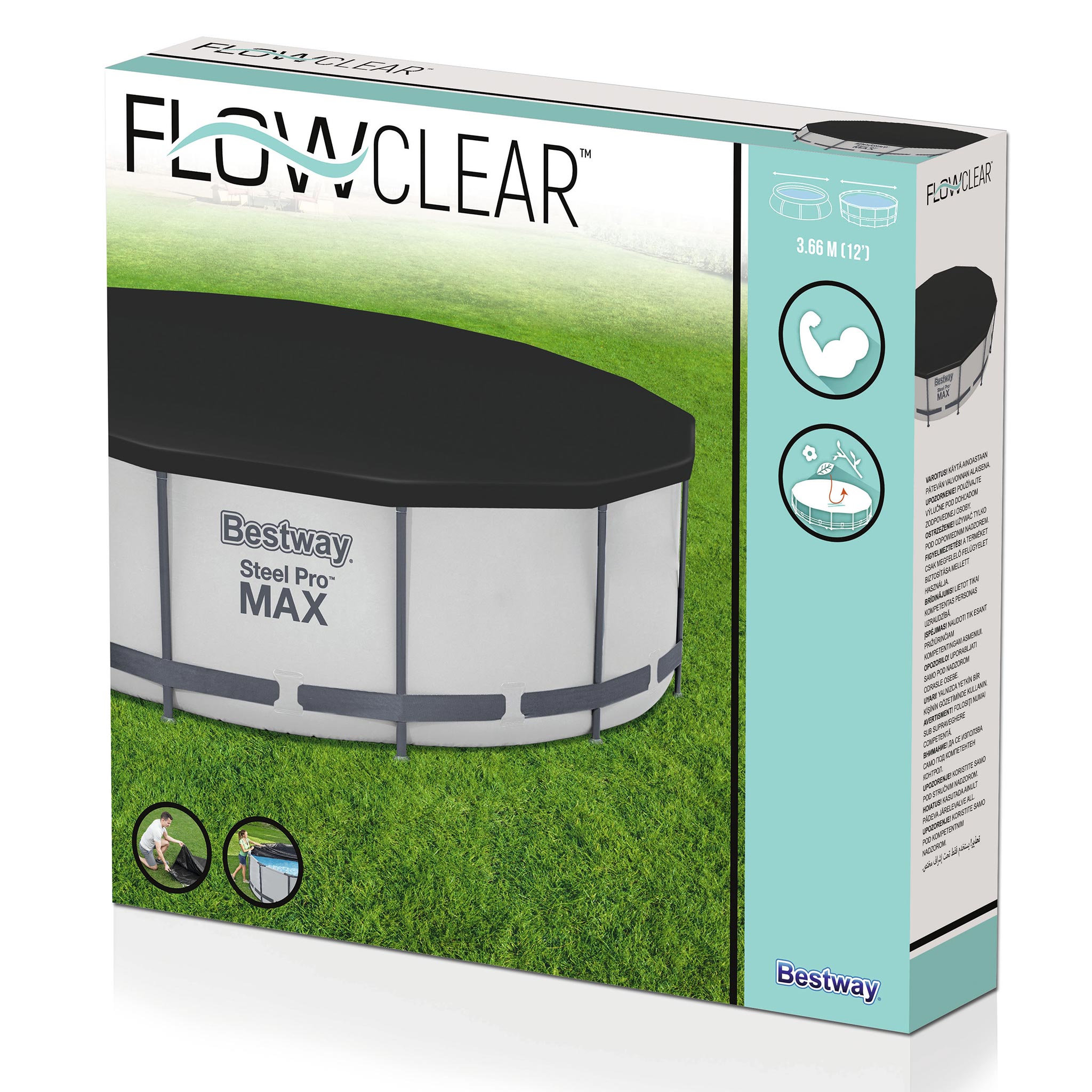 Poolöverdrag Bestway Flowclear Rund