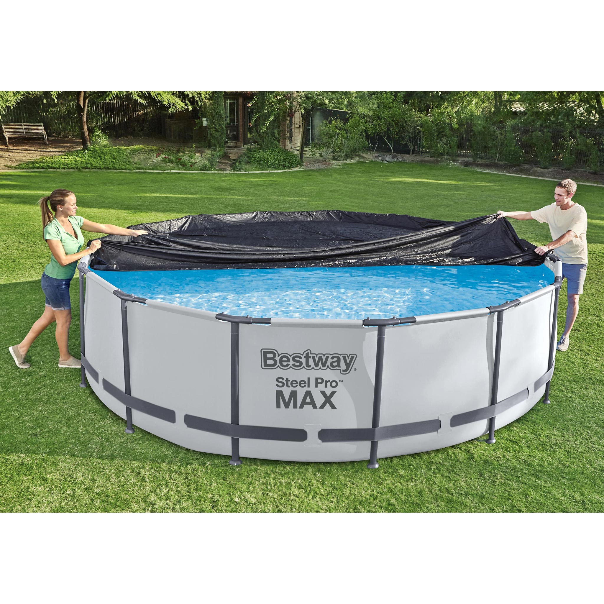 Poolöverdrag Bestway Flowclear Rund