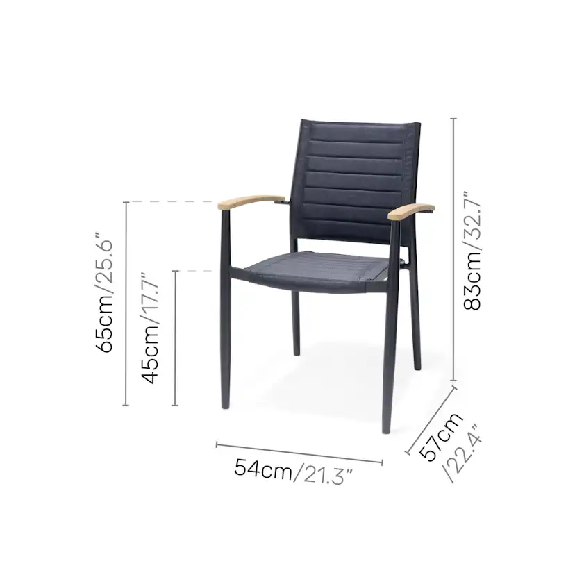 Matgrupp Utomhus LifestyleGarden Portals 95 cm 4 Lite-fåtöljer