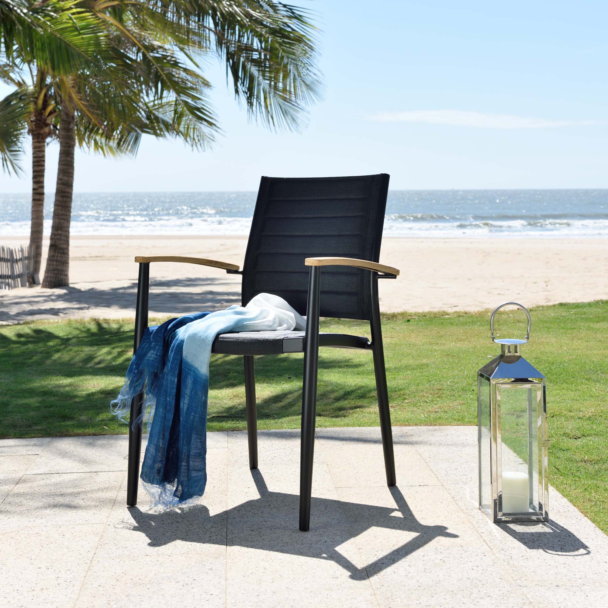 Matgrupp Utomhus LifestyleGarden Portals 95 cm 4 Lite-fåtöljer