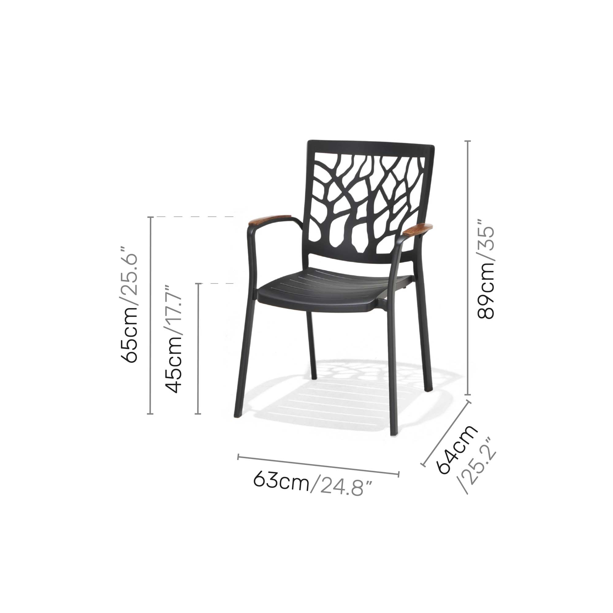 Matgrupp Utomhus LifestyleGarden Portals 209 cm 5 Tree Carver-stolar + bänk