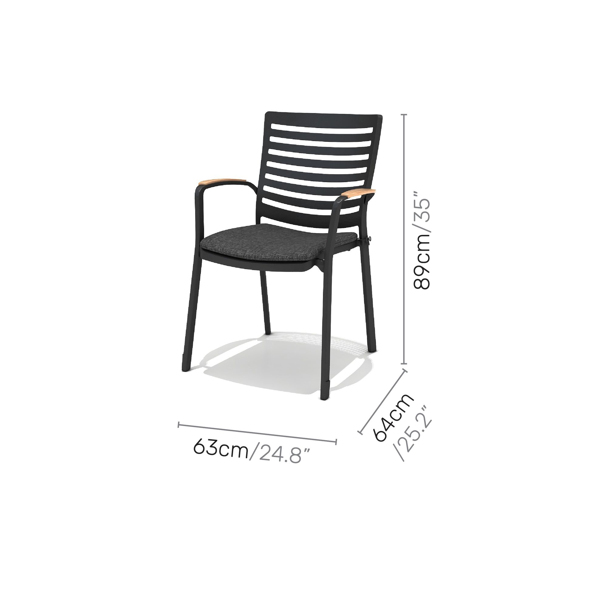 Matgrupp Utomhus LifestyleGarden Portals 161 cm 4 karmstolar