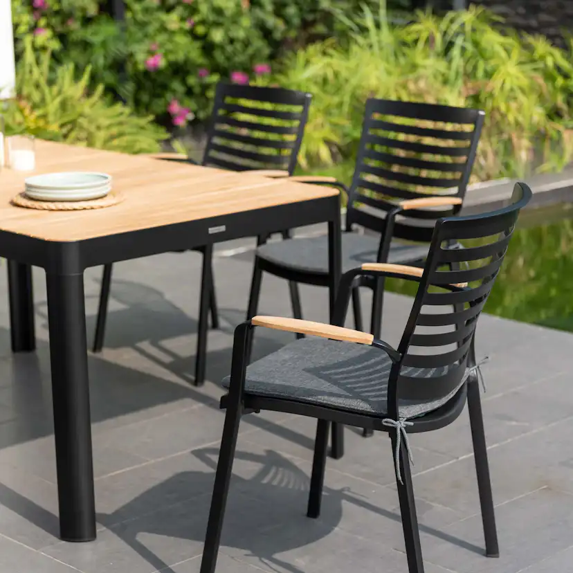 Matgrupp Utomhus LifestyleGarden Portals 161 cm 6 karmstolar