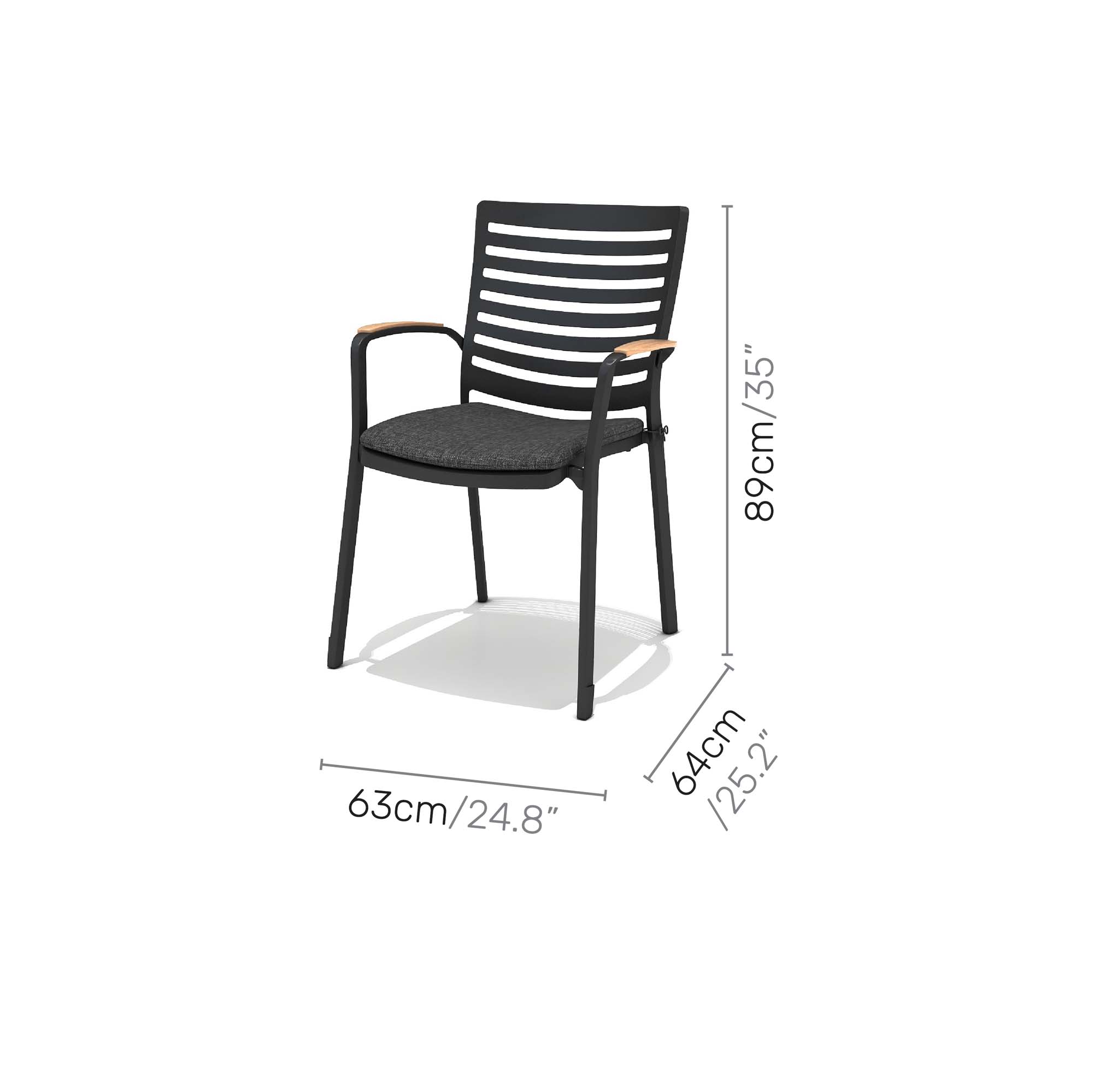 Matgrupp Utomhus LifestyleGarden Portals 161 cm 6 karmstolar