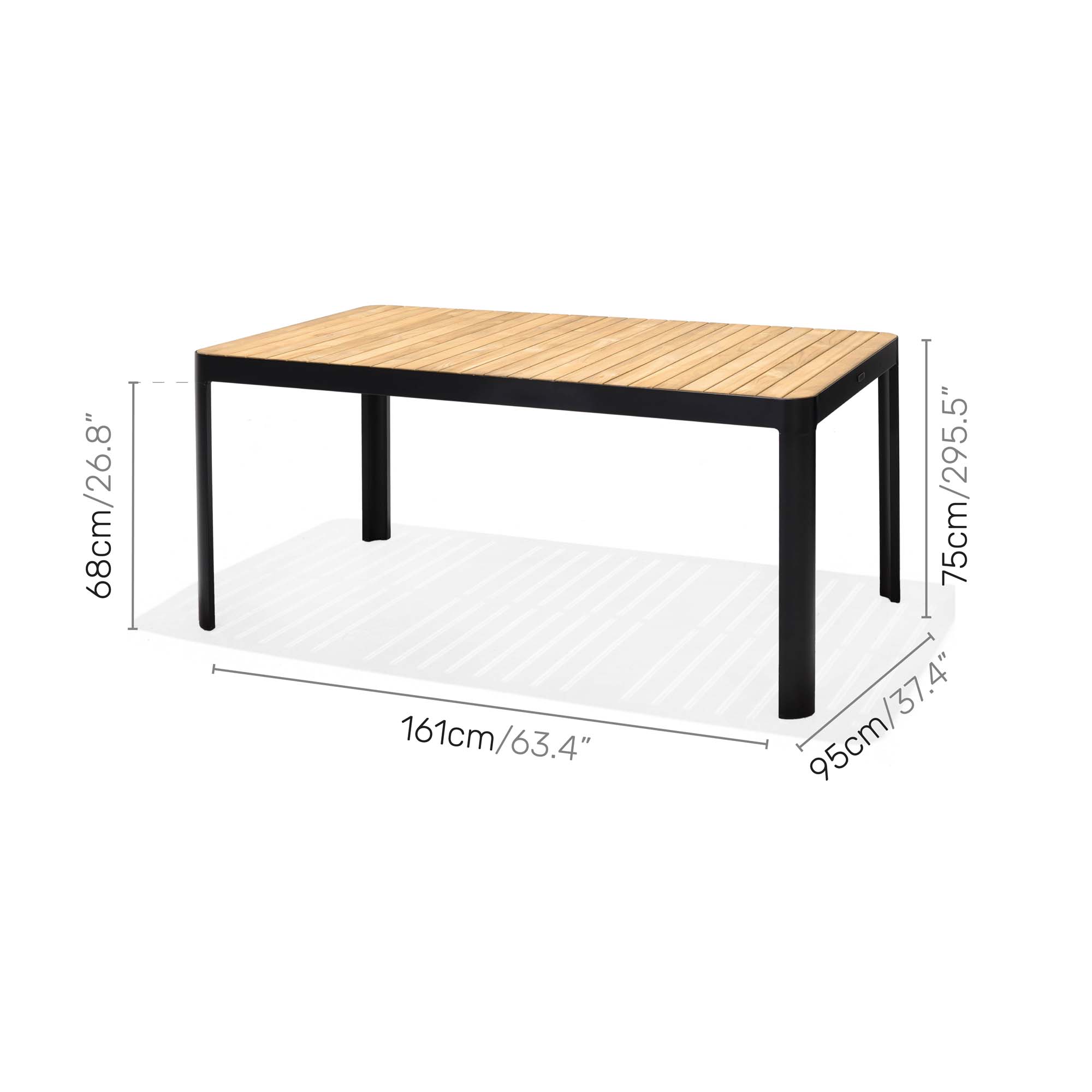 Matgrupp Utomhus LifestyleGarden Portals 161 cm 6 karmstolar