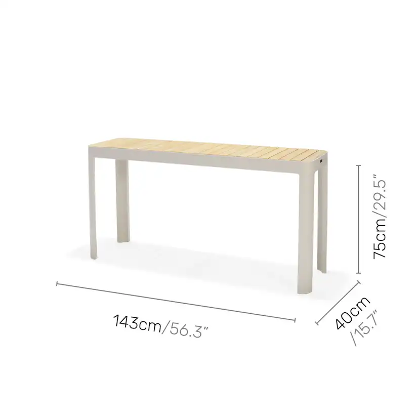 Caféset LifestyleGarden Portals balkongbord + bänk 140