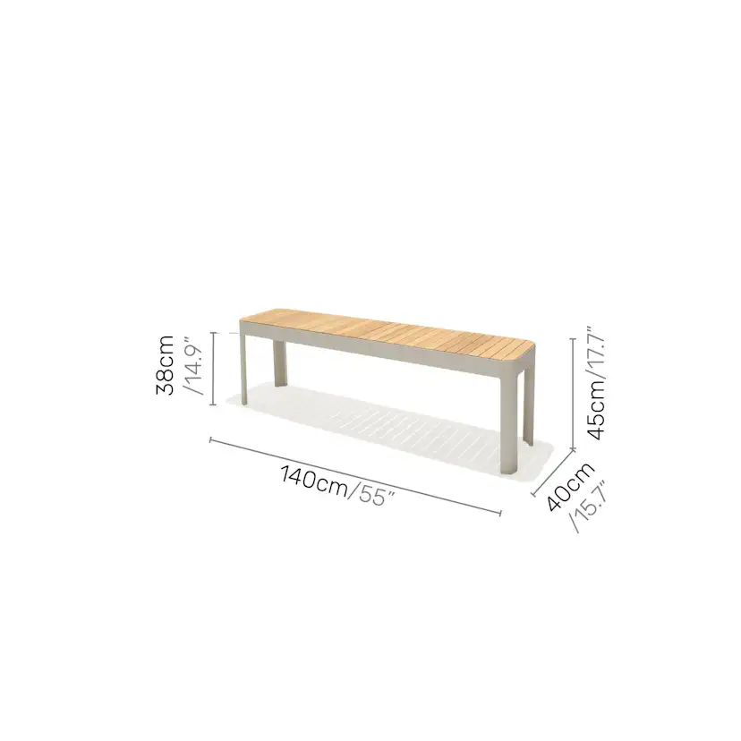 Caféset LifestyleGarden Portals balkongbord + bänk 140