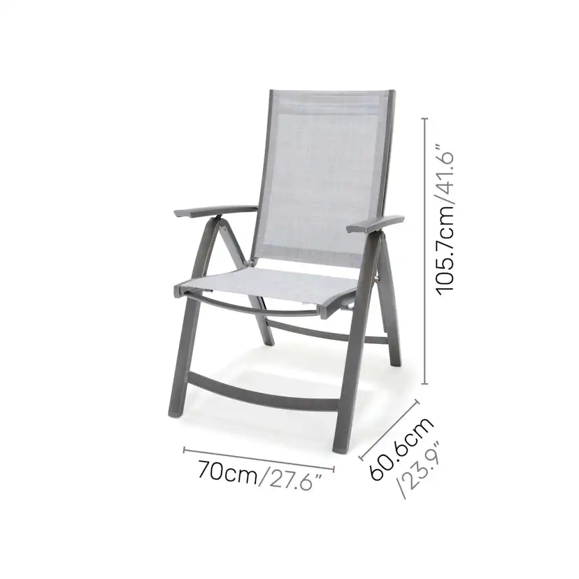 Matgrupp Utomhus LifestyleGarden Solana 163 cm 4 positionsstolar