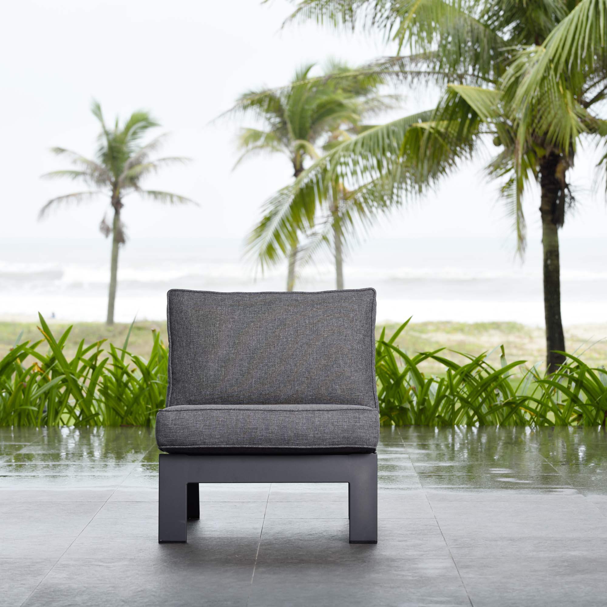 Matgrupp Utomhus LifestyleGarden PALAU 2x sidostolar + sidobord 60 cm