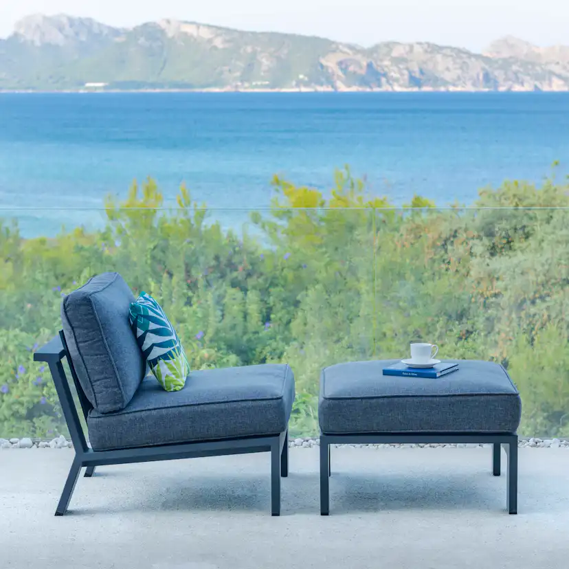 Matgrupp Utomhus LifestyleGarden PALAU 2x sidostolar + sidobord 60 cm