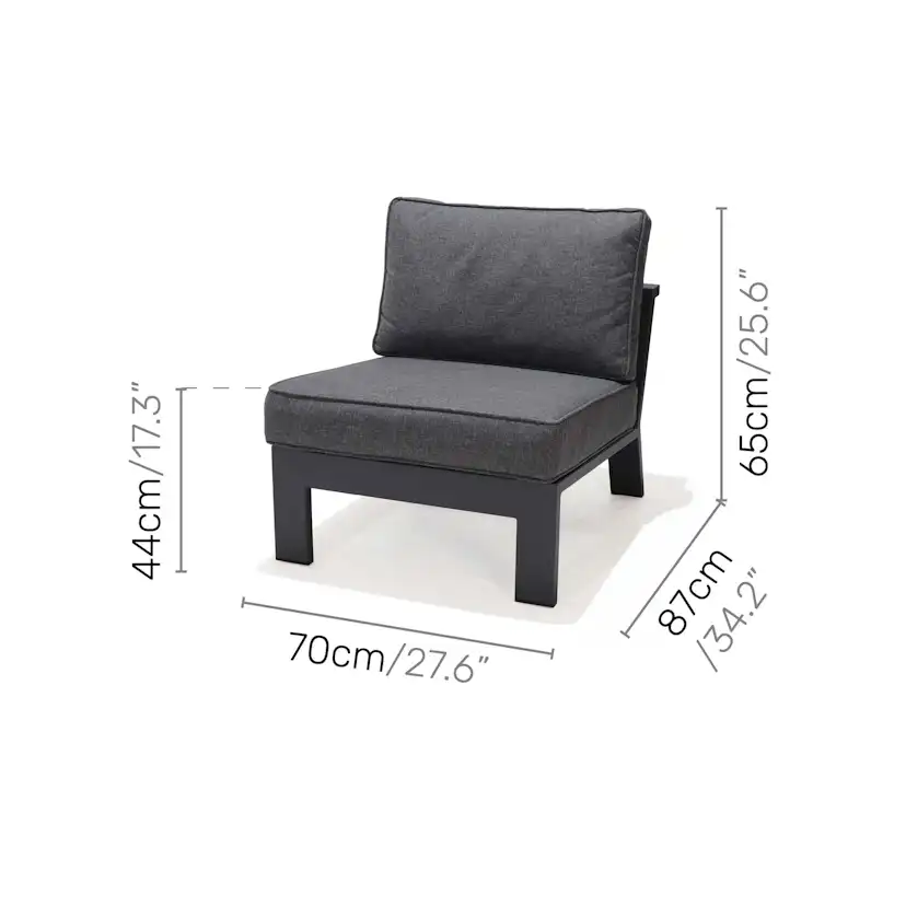 Matgrupp Utomhus LifestyleGarden PALAU 2x sidostolar + sidobord 60 cm