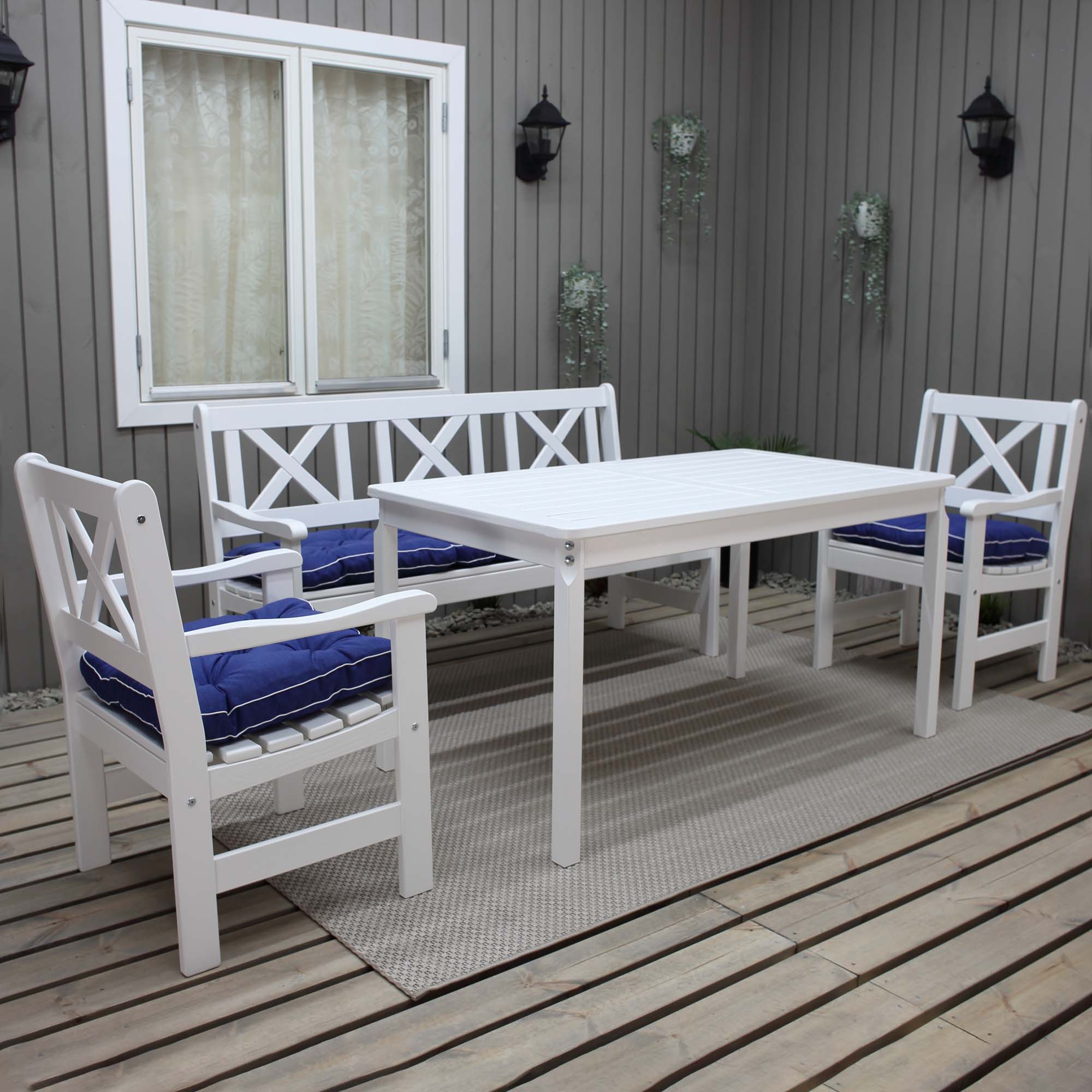 Sittdyna till stol Baltic Garden Malmö 3-pack