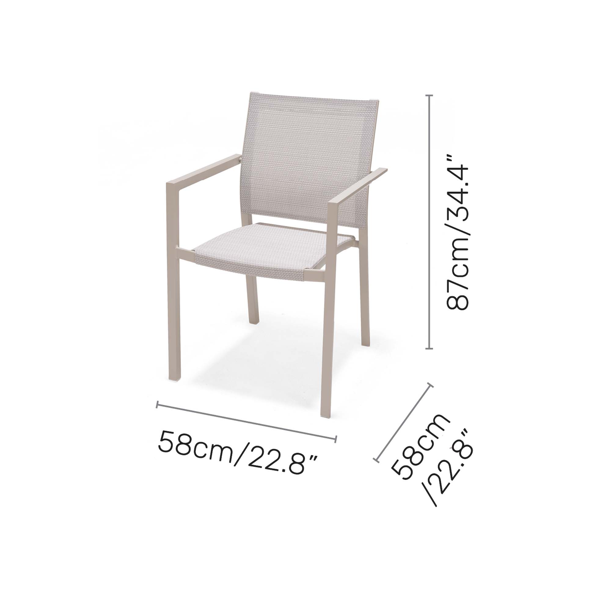 Matgrupp Utomhus LifestyleGarden Urbanite 160 cm 4 karmstolar