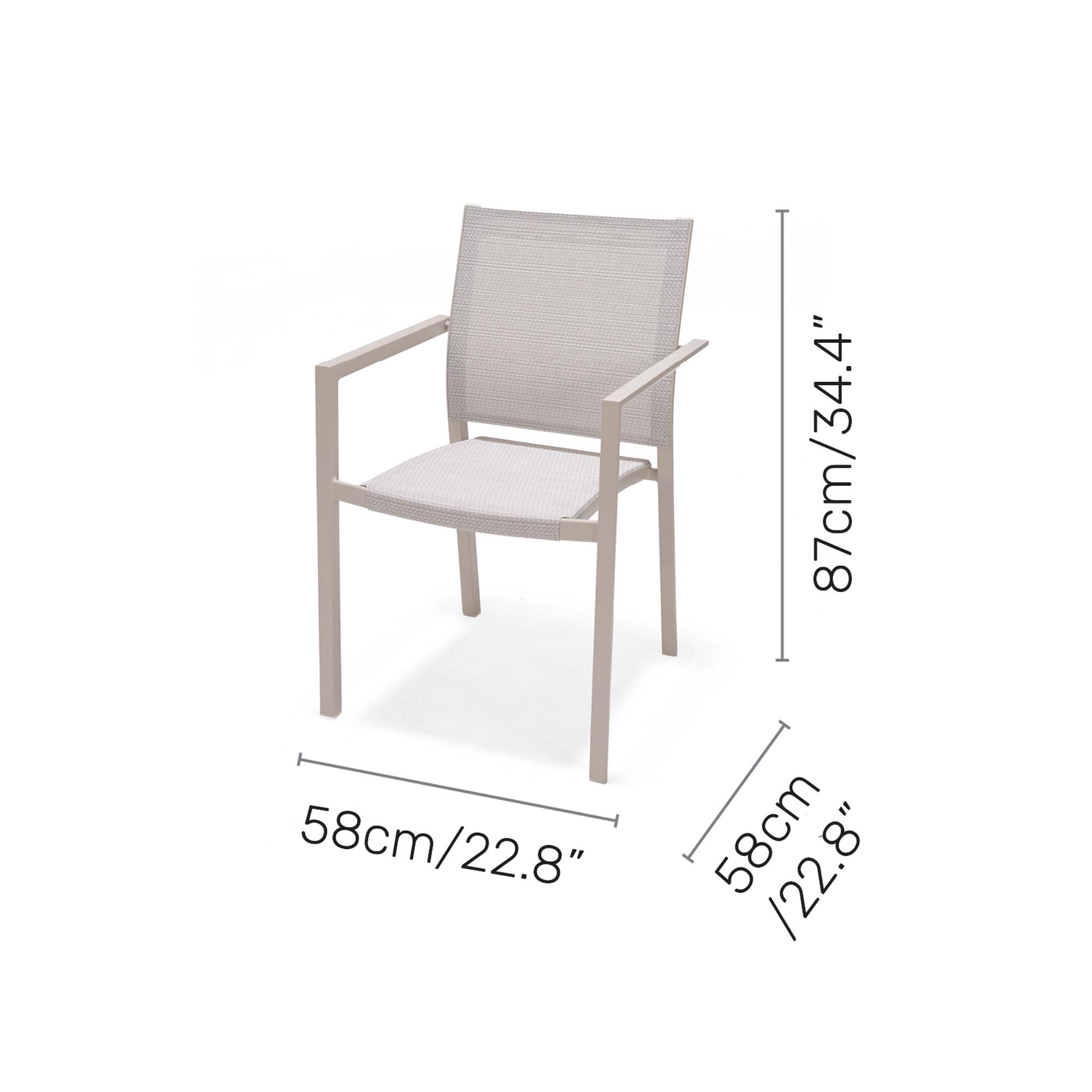 Matgrupp Utomhus LifestyleGarden Urbanite 205 cm 6 karmstolar