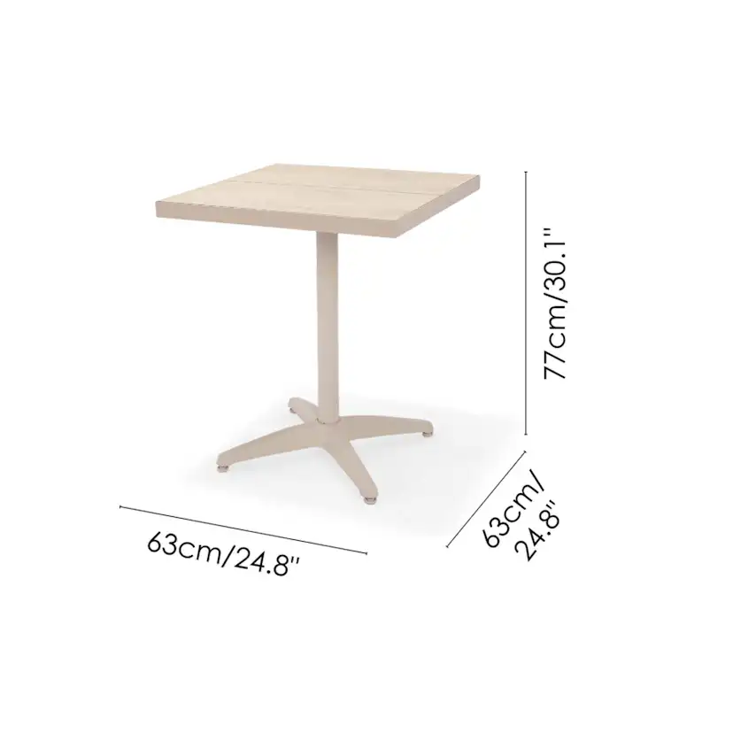 Caféset LifestyleGarden Urbanite bistrobord + 2 carverstolar