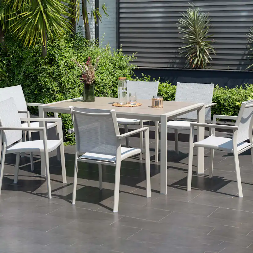 Matgrupp Utomhus LifestyleGarden Urbanite 160 cm 6 karmstolar