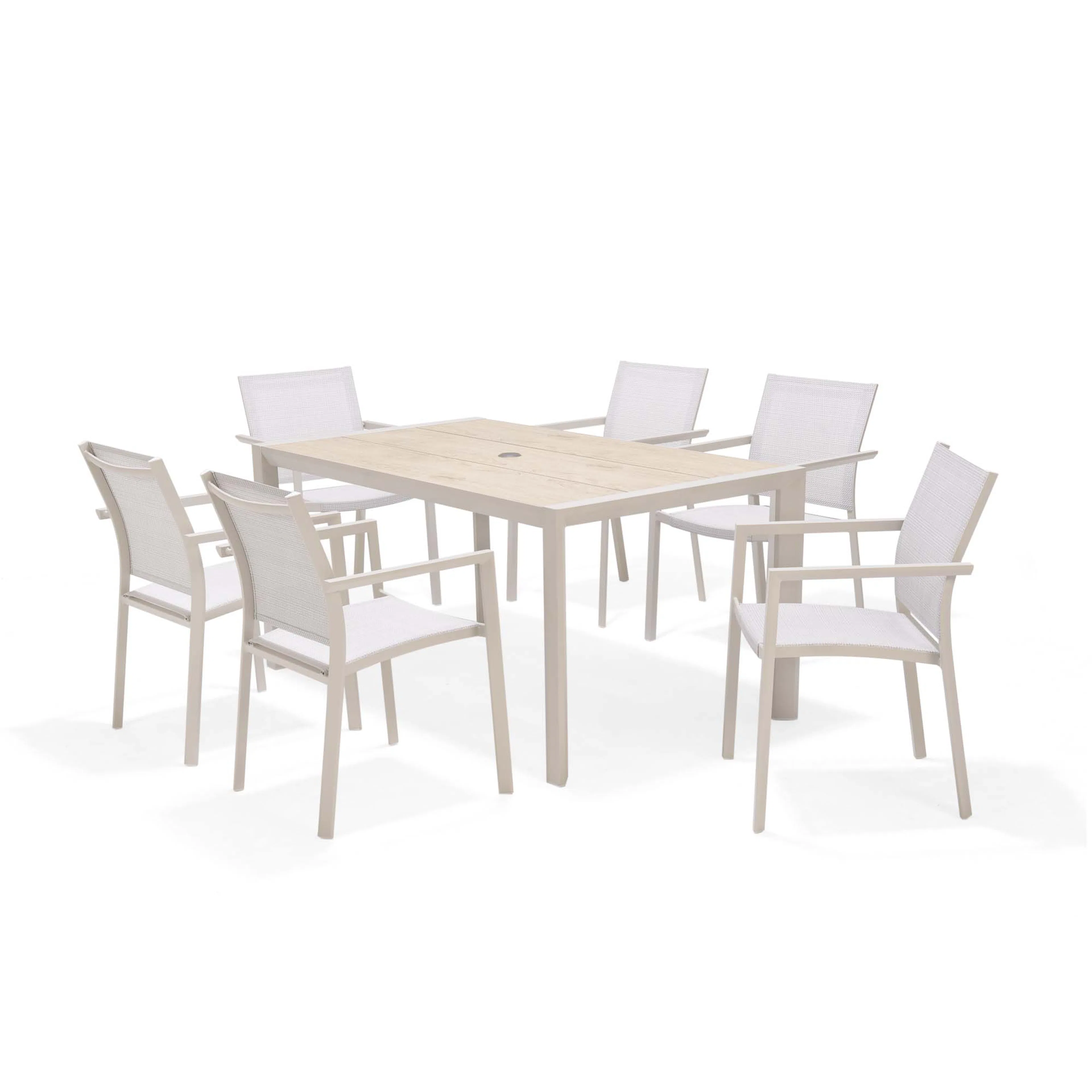 Matgrupp Utomhus LifestyleGarden Urbanite 160 cm 6 karmstolar