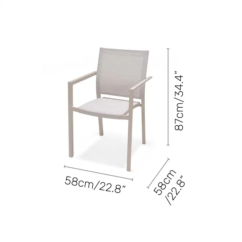 Matgrupp Utomhus LifestyleGarden Urbanite 160 cm 6 karmstolar