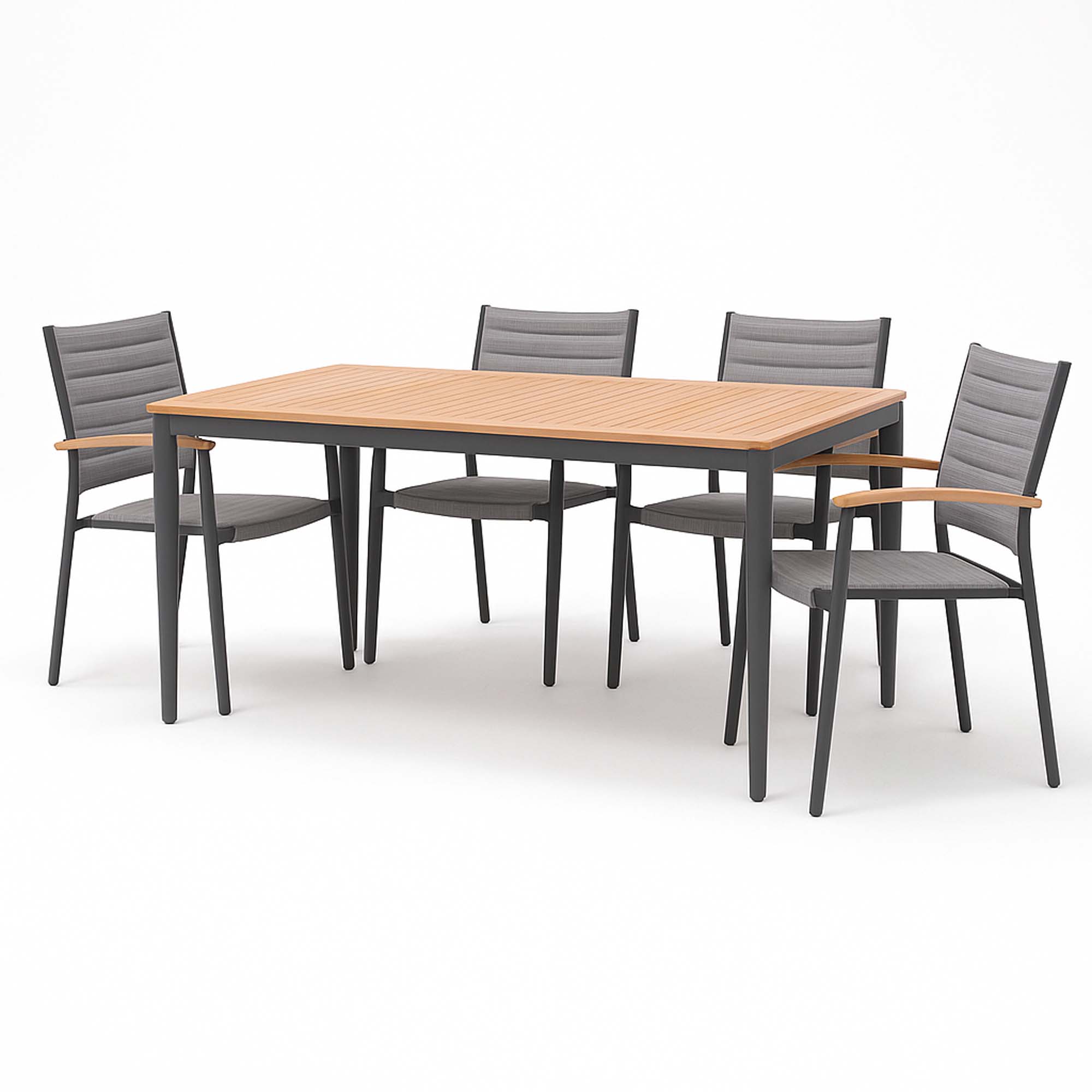 Matgrupp Utomhus LifestyleGarden TOPAZ 144 cm 4 karmstolar