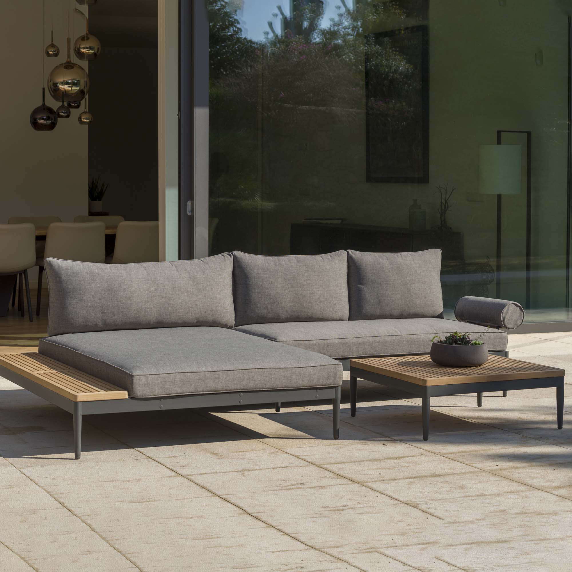 Loungesoffa LifestyleGarden TOPAZ vänster/höger 2-sitssoffa