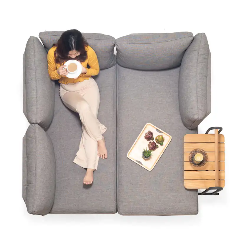 Loungegrupp LifestyleGarden TOPAZ vänster/höger 2-sitssoffa x 2