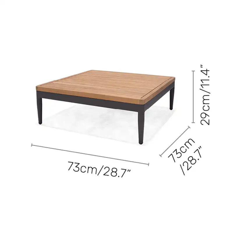 Trädgårdsbord LifestyleGarden TOPAZ soffbord 73 cm